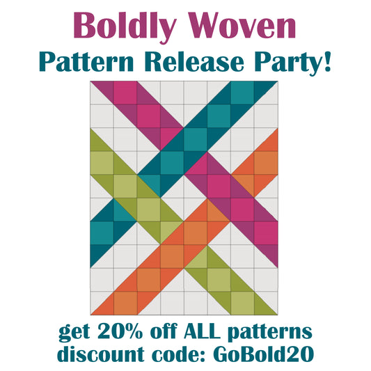 Boldly Woven drops today and ALL patterns are 20% off!