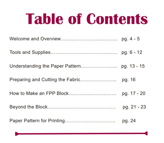 FREE! The Beginner's Guide to Foundation Paper Piecing