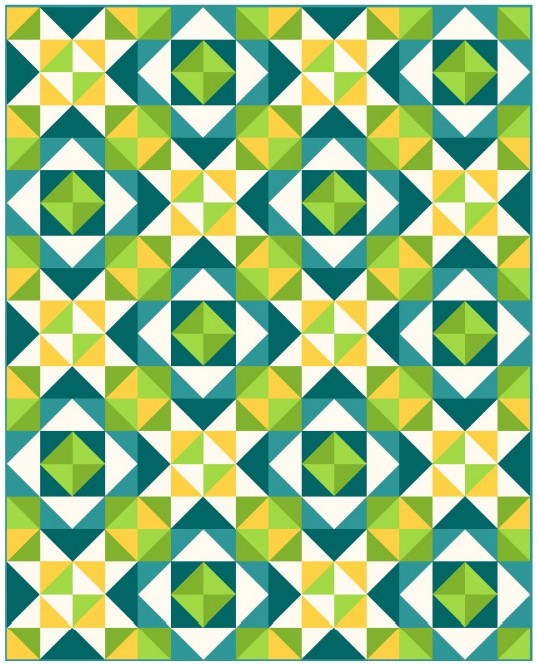 Resting Glad Face - a PDF quilt pattern