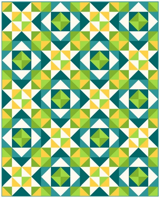 Resting Glad Face - a PDF quilt pattern