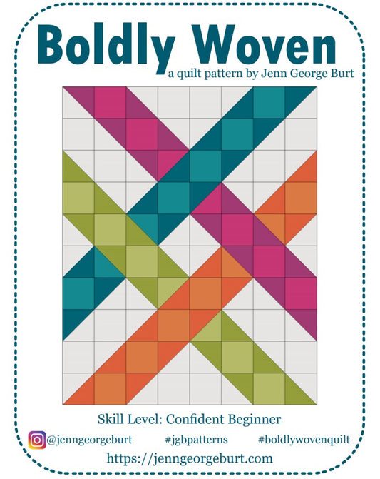 Boldly Woven - a PDF quilt pattern
